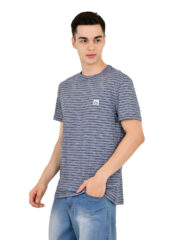 Men's Premium Pure Cotton Round Neck Stripped T-Shirt - Image 7