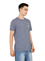 Men's Premium Pure Cotton Round Neck Stripped T-Shirt - Image 9
