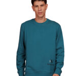 Men’s Premium Pure Cotton French Terry Sweatshirt Teal Blue