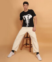 Black T-shirt with Elephant - Image 7
