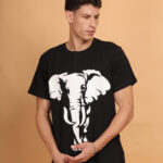 Black T-shirt with Elephant