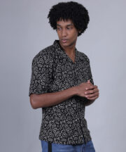 Black shirt with Afro design - Image 4