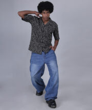 Black shirt with Afro design - Image 6