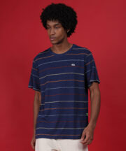 Striped Round Neck T-Shirt – Premium Pure Cotton, - Image 7