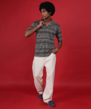 Black shirt with Afro design - Image 3