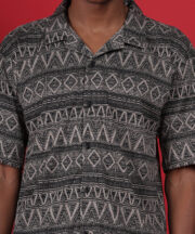 Black shirt with Afro design - Image 4