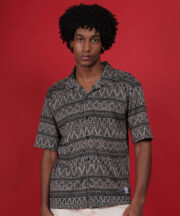 Black shirt with Afro design