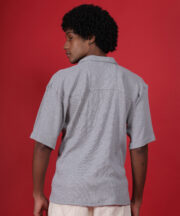 Grey Knitted Premium Cotton Shirt – Effortless Comfort, Timeless Style - Image 7