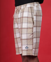 “Plaid & Proud: The Beige Checkmate Shorts” for  Todays Men - Image 6