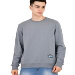 Men’s Premium Pure Cotton French Terry Grey Sweatshirt with SV Bear and bird