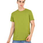 Men’s Premium Pure Cotton Plain Round Neck Olive Green T-Shirt